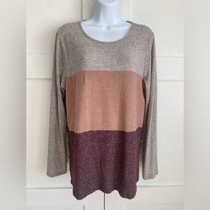 Pink Clover Arabela Button Detail Brushed Knit Top